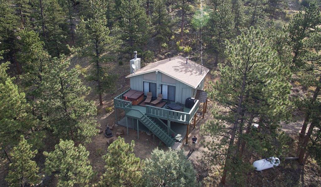 Ansichten-Ansichten-Ansichten, Private Location, Whirlpool, Holzofen Fp in Estes Park, Larimer County