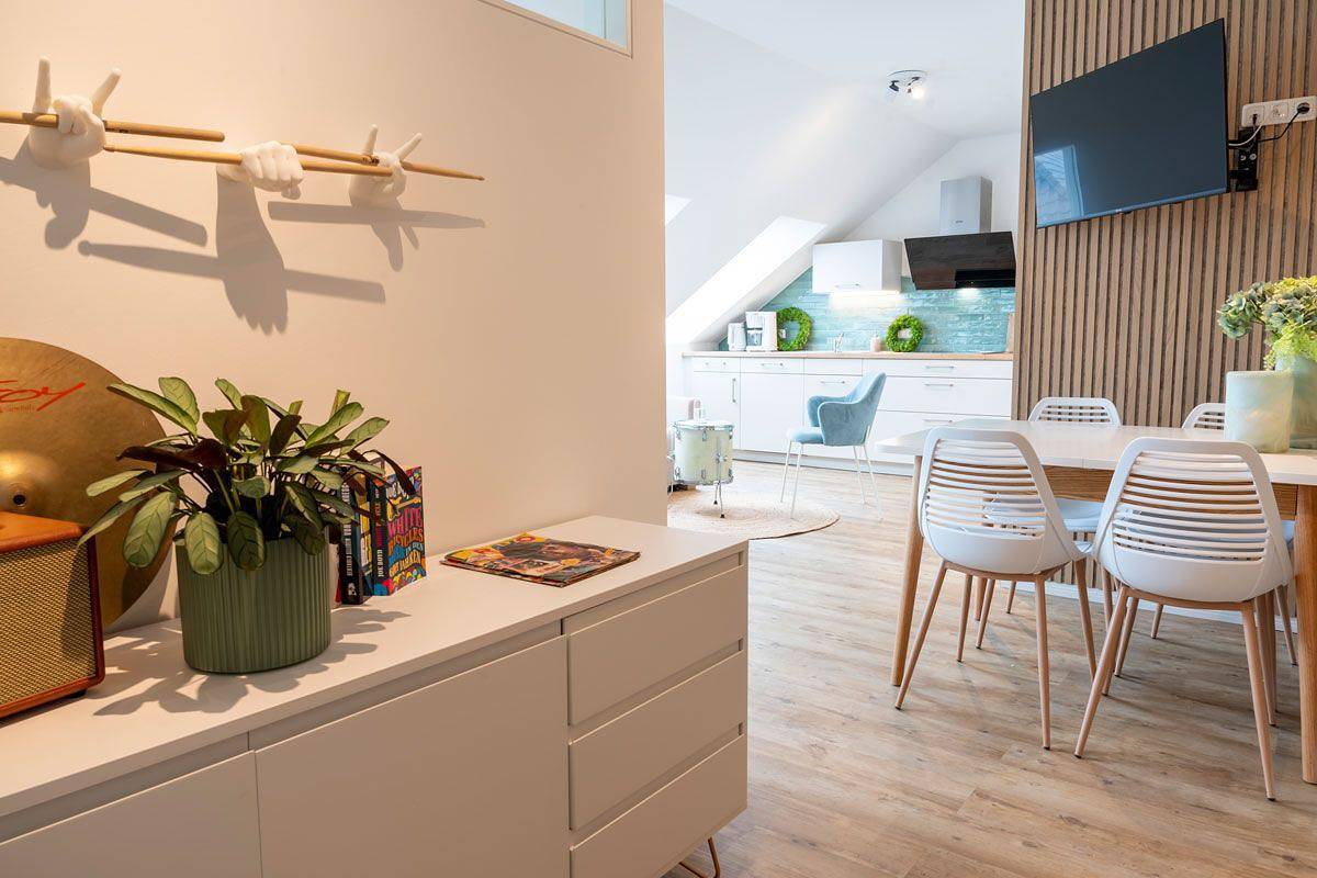 Ganze Wohnung, Entspannte Auszeit - Ferienwohnung Mikkey auf dem Angeliter Ferienhof Taarstedt in Taarstedt, Schleswig-Flensburg
