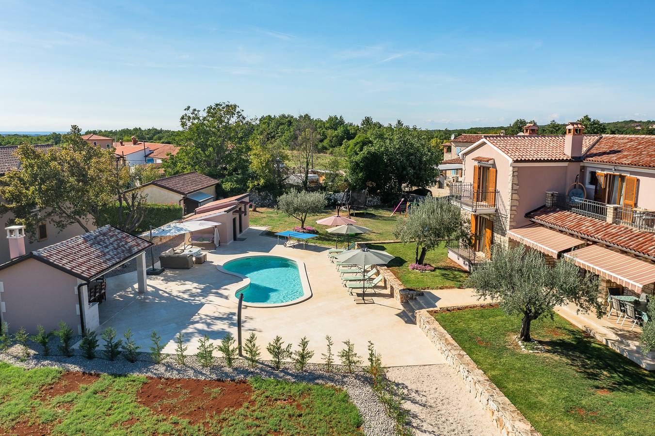 Villa Marijanin vrt with pool in Tinjan, istria in Radetići, Zentralistrien