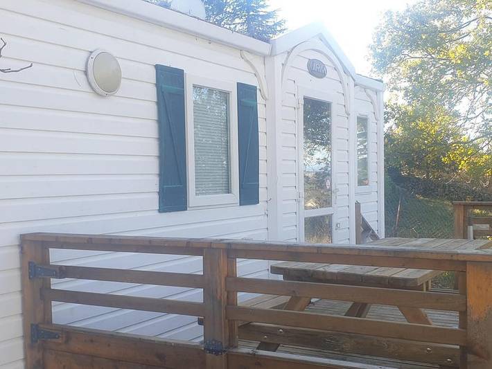 Camping La Résidence d'été - Mobilheim 4 personen - Cottage Confort Clim - 24 m² - 2 Zimmer - 4 pers - klimatisiert in Saint-Remèze, Privas (arrondissement)