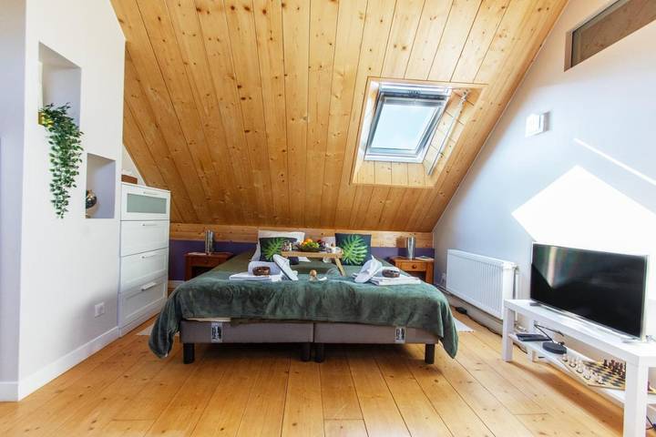 Appartement de vacances pour 3 personnes, avec jardin