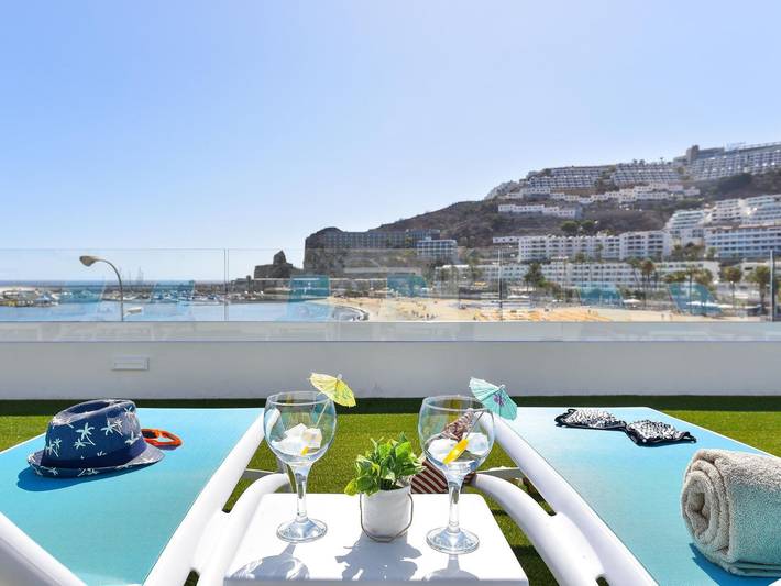Apartment for 4 people, with garden in Puerto Rico Marina