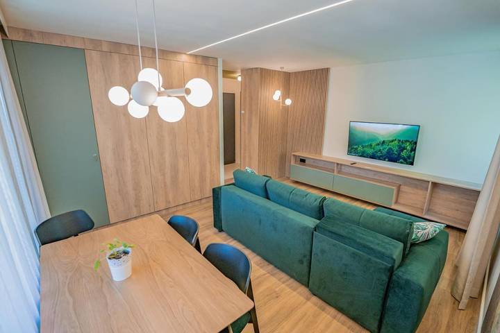 Apartament wakacyjny dla 4 osób, z widok i ogród w Międzygórze