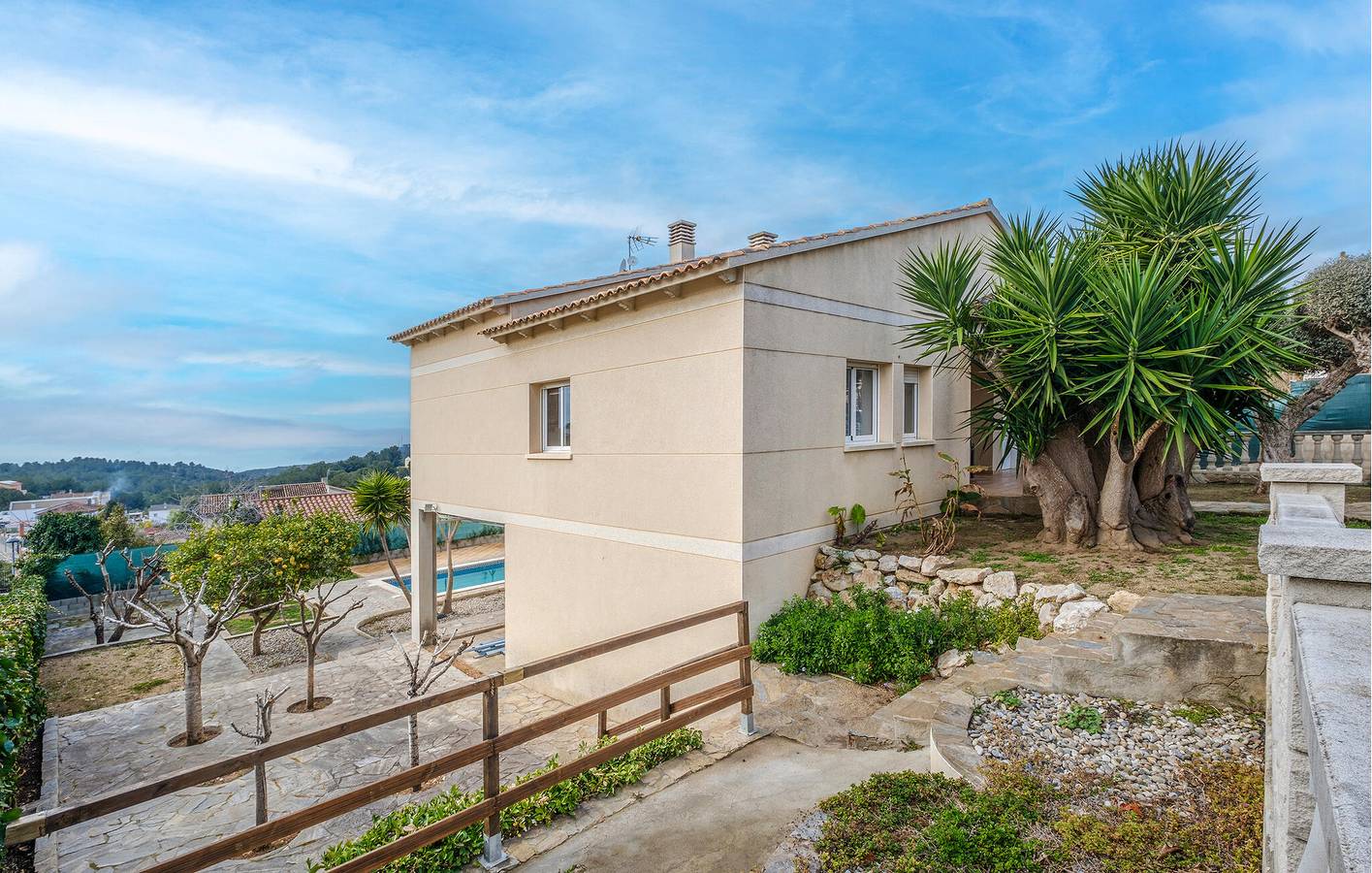 Haven mit Meerblick, AC, Parkplatz, Pool und Grill in Calafell, Costa Dorada