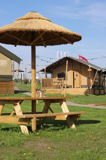 Camping für 6 Personen, mit Ausblick und Terrasse sowie Garten in Südholland