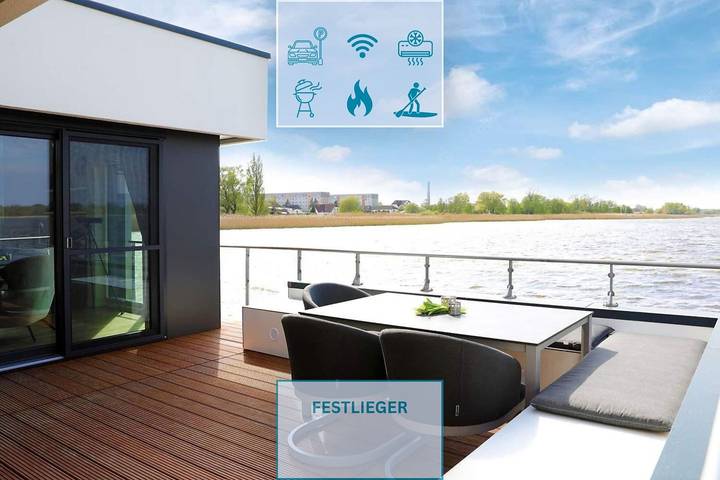Ferienhaus für 6 Personen, mit Seeblick und Terrasse sowie Ausblick in Ribnitz-Damgarten