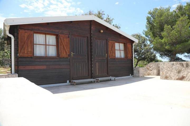 2-Zimmer-Haus mit Terrasse und Meerblick Bucht Mikavica, Žirje in Dalmatinische Inseln