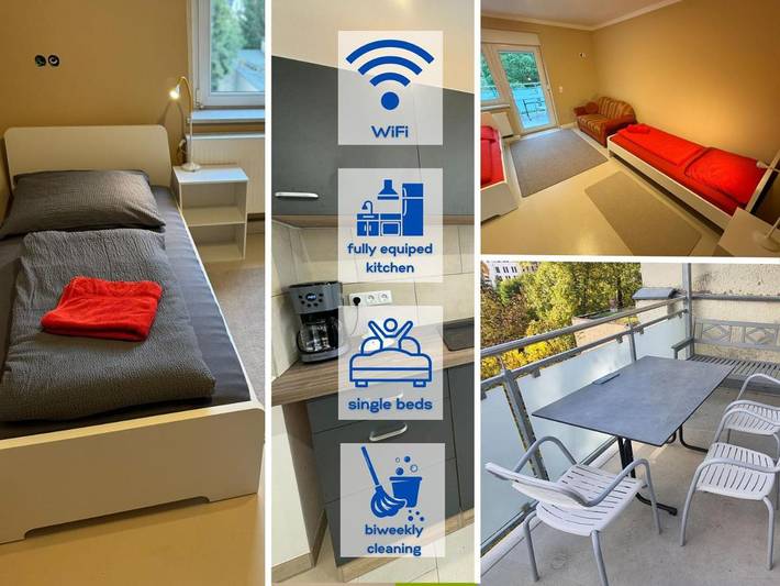 Ferienwohnung für 7 Personen, mit Balkon und Terrasse in Taucha - 2