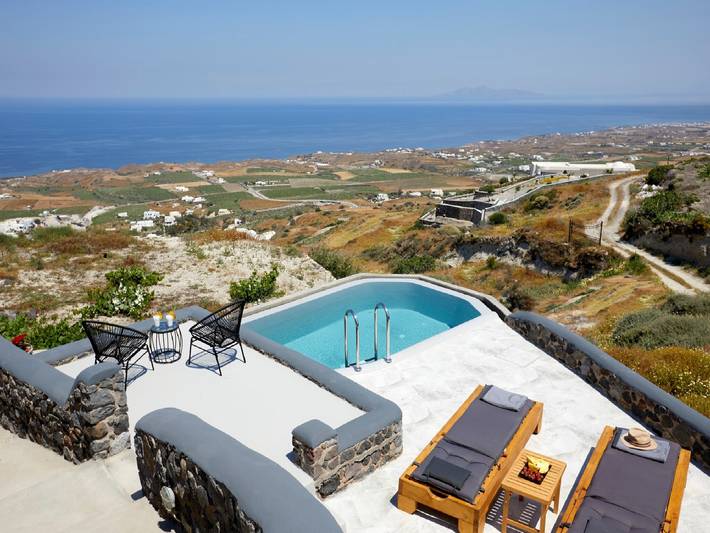 Villa pour 6 personnes, avec jardin ainsi que terrasse et vue sur l’océan dans Firostefani - 2