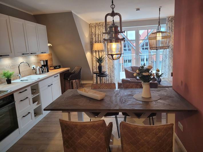 Ferienwohnung für 4 Personen, mit Balkon und Garten sowie Sauna auf Langeoog