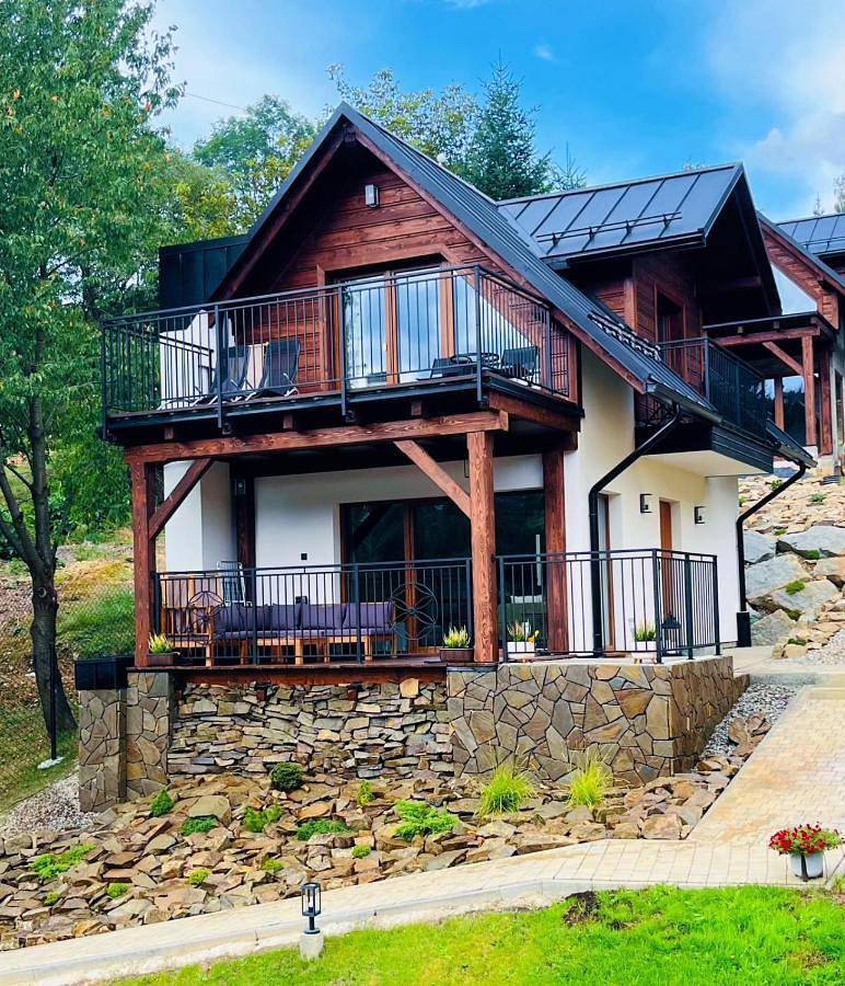 Domki Pienińskie Tarasy in Szczawnica, Karpaty (Polska)