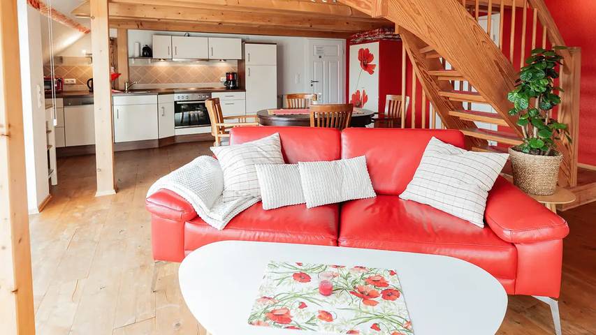 Ferienwohnung für 4 Personen, mit Garten und Balkon
