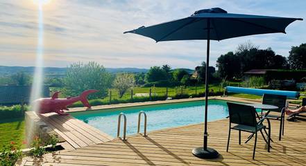 Chambre d’hôte pour 2 personnes, avec jardin à Simeyrols