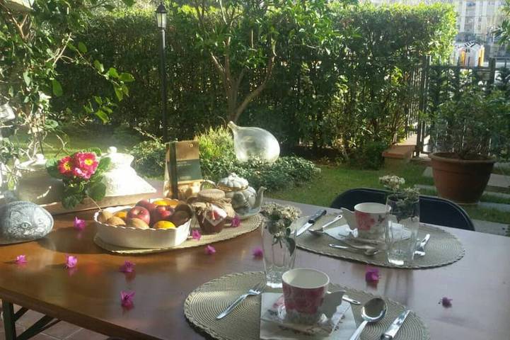 Ferienwohnung für 4 Personen, mit Terrasse und Garten