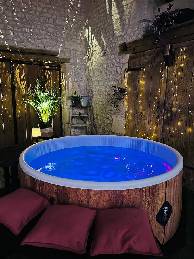 Gîte pour 2 personnes, avec jardin et jacuzzi à Pommiers-Moulons