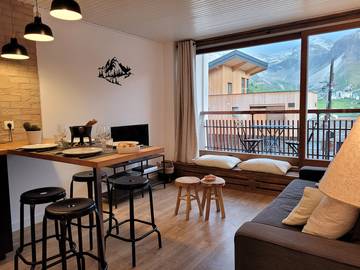 Gîte pour 4 personnes, avec vue sur le lac et balcon dans Office De Tourisme De Tignes Le Lac
