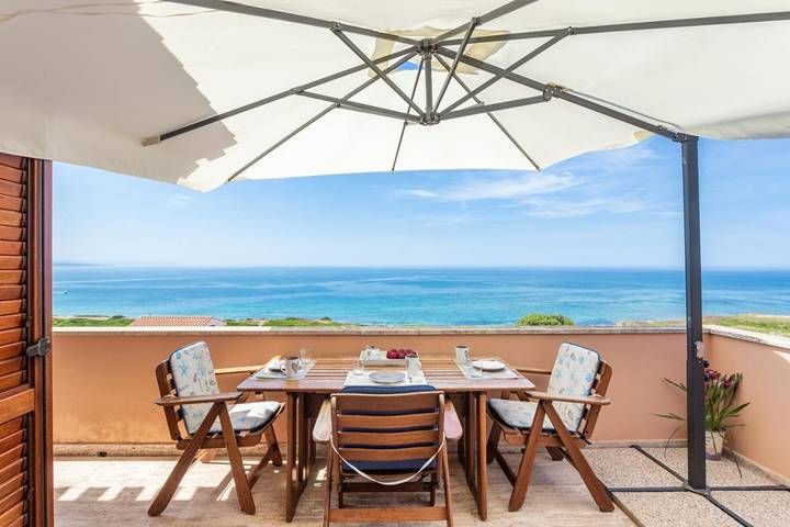 Appartement de vacances pour 4 personnes, avec terrasse et vue