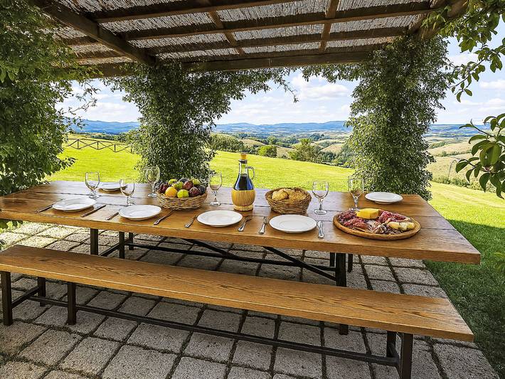 Gîte pour 4 personnes, avec bassin pour enfant ainsi que vue et terrasse, animaux acceptés à Montalcino - 4