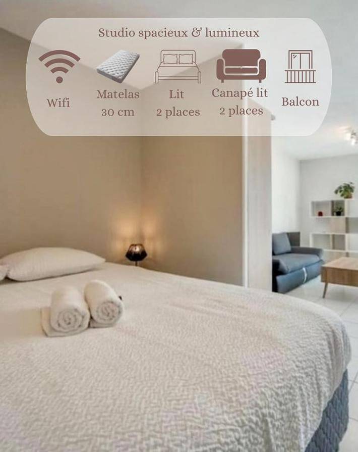 Appartement de vacances pour 3 personnes, avec Balcon