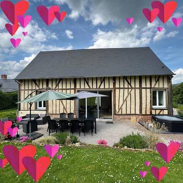 Gîte pour 8 personnes, avec jacuzzi et jardin à Blicourt