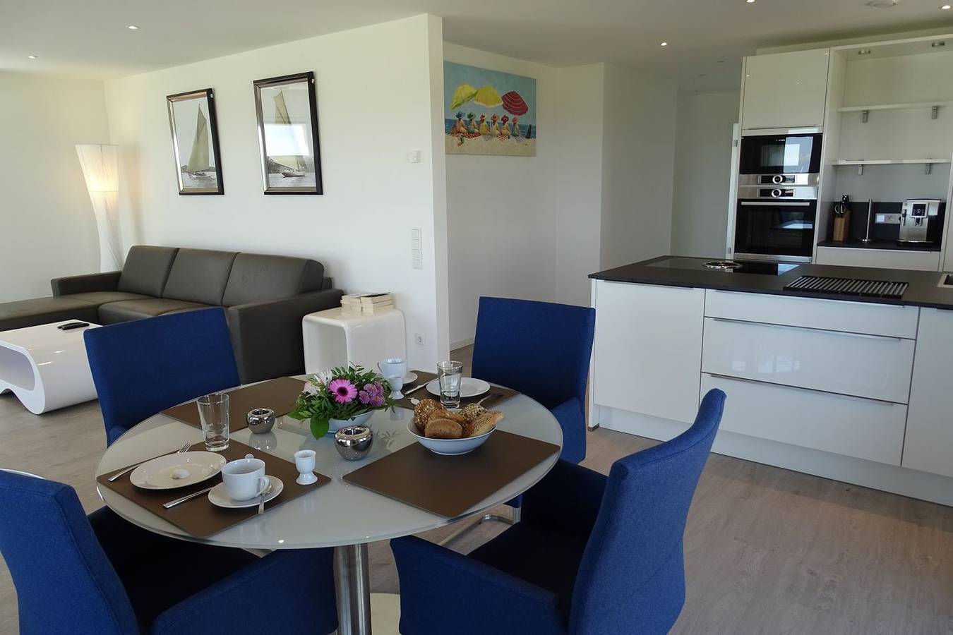 Ganze Wohnung, Brandung - Penthouse, 1. Reihe am Wasser & Strand, Balkon, Sauna, Kamin, Vollbad in Olpenitz, Kappeln