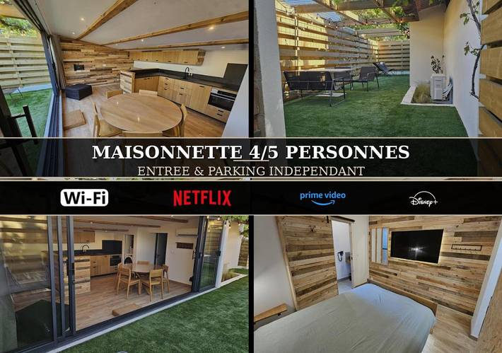 Maison d’hôte pour 5 personnes, avec jardin