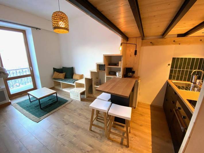 Gîte pour 4 personnes, avec Balcon et Vue dans Station de la Grave la Meije