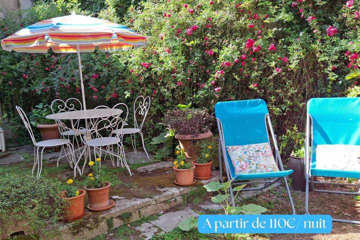 Chambre d’hôte pour 4 personnes, avec Terrasse ainsi que Jardin et Vue