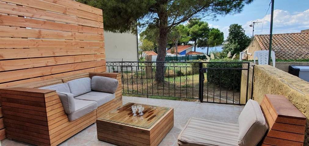 Maison de vacances pour 4 personnes, avec jardin ainsi que terrasse et vue