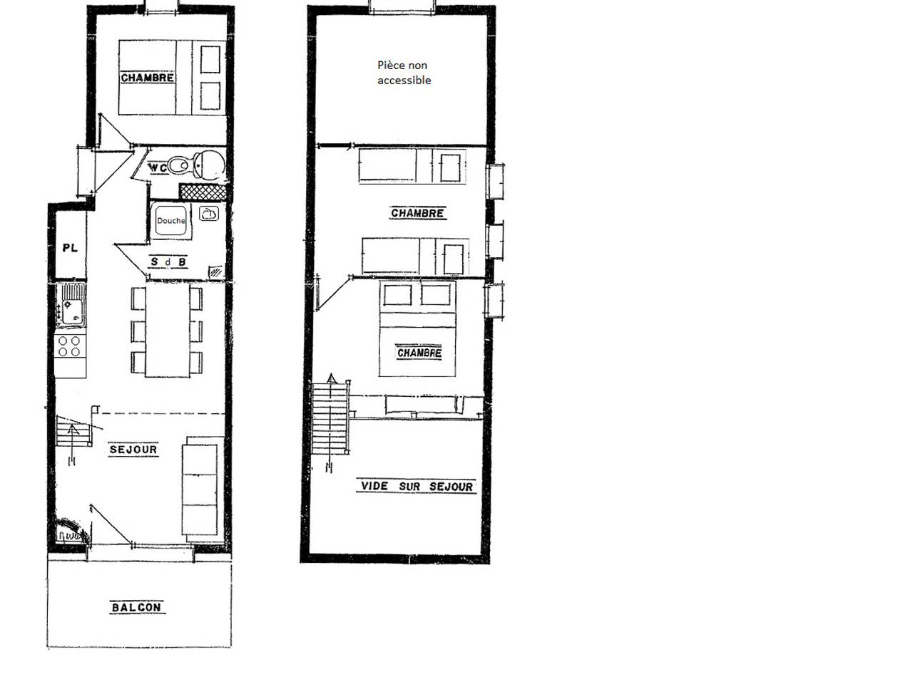 Appartement entier, Appartement 6 pers, mezzanine, parking couvert in Villard-sur-Doron, Région d'Albertville