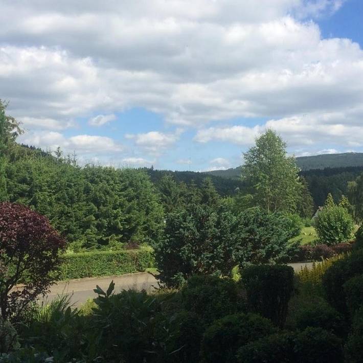 Ferienwohnung für 3 Personen, mit Balkon und Sauna sowie Ausblick