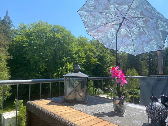 Ferienhaus für 6 Personen, mit Balkon und Garten, kinderfreundlich