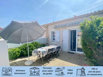 Gîte pour 4 personnes, avec terrasse, animaux acceptés à Bretignolles-sur-Mer