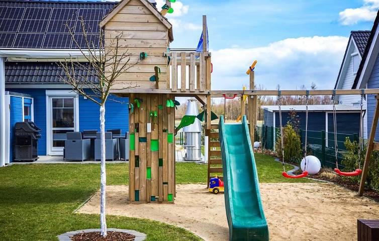 Ferienhaus für 7 Personen, mit Terrasse und Garten sowie Sauna