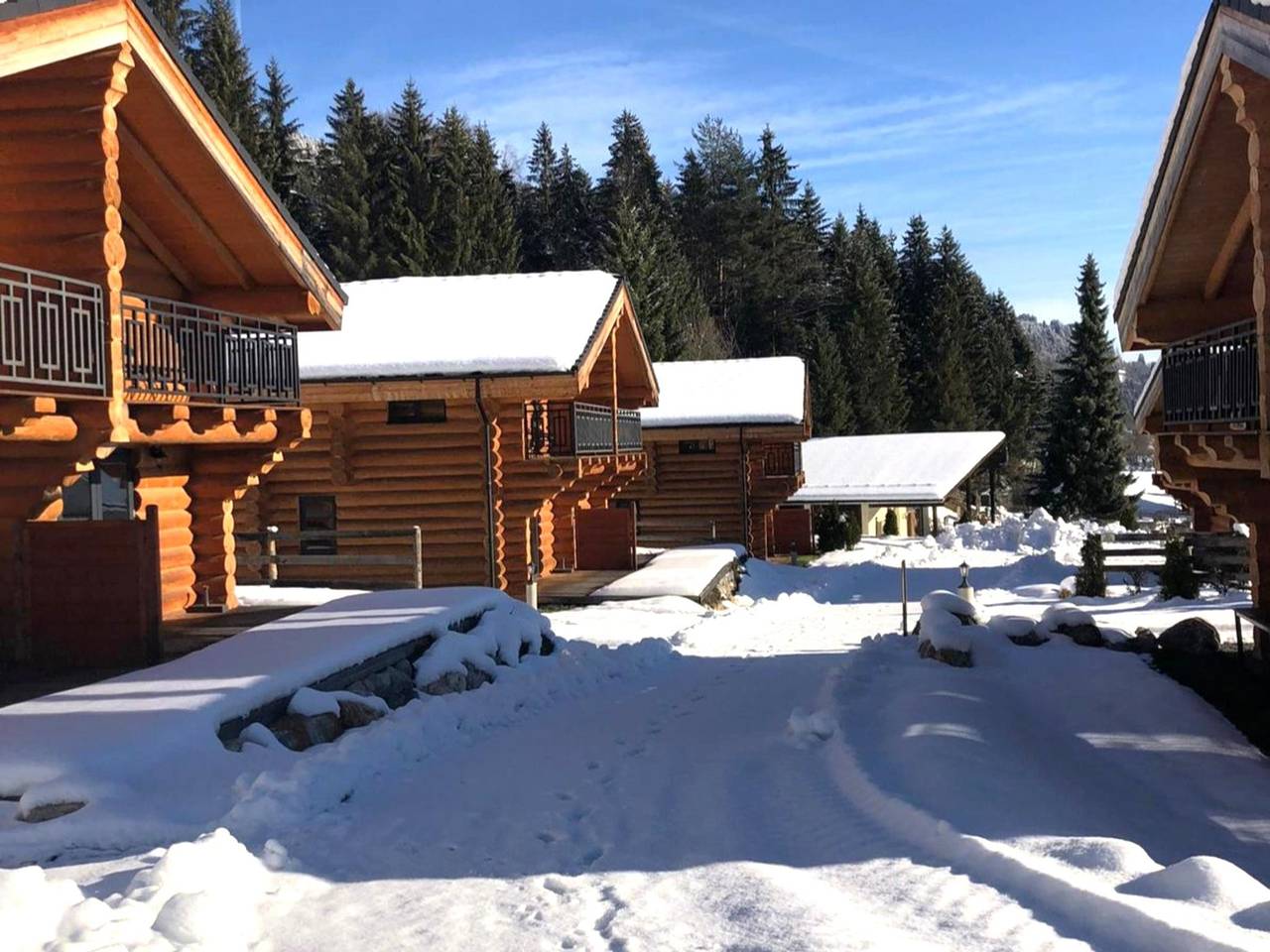 Authentisches Holzchalet Nahe Skigebiet Nassfeld in Hermagor-Pressegger See, Bezirk Hermagor