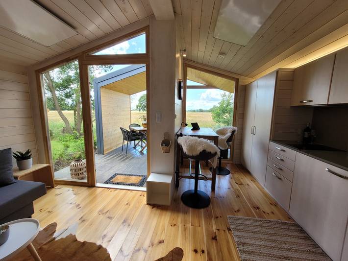 (109) Tiny House mit Blick ins Grüne in Bleckede, Mecklenburgisches Elbetal