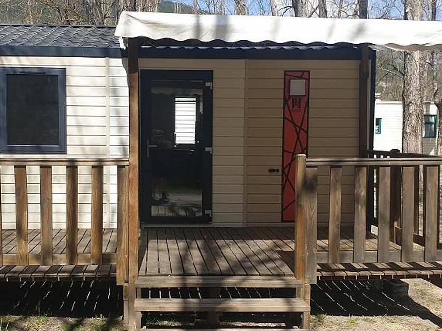 Camping L'Or Bleu - Mobilheim 2 personen - Mobilheim 1 Zimmer in Barrême, Alpes-de-Haute-Provence