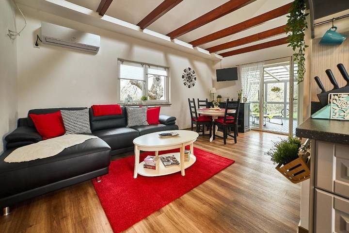 Ferienhaus für 5 Personen, mit Terrasse und Garten sowie Ausblick in Blankenburg