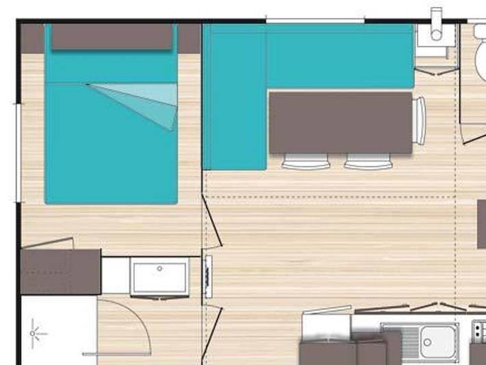 Camping für 6 Personen, mit Pool und Kinderpool, mit Haustier im Baskenland (Frankreich) - 3