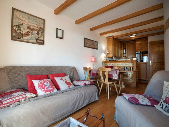 Ganze Wohnung, Charmantes Apartment in Courchevel mit großer Terrasse in Saint-Bon-Tarentaise, Vanoise-Massiv