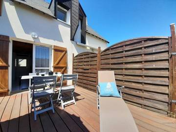Cottage pour 4 personnes, avec terrasse dans Plage du Men Du