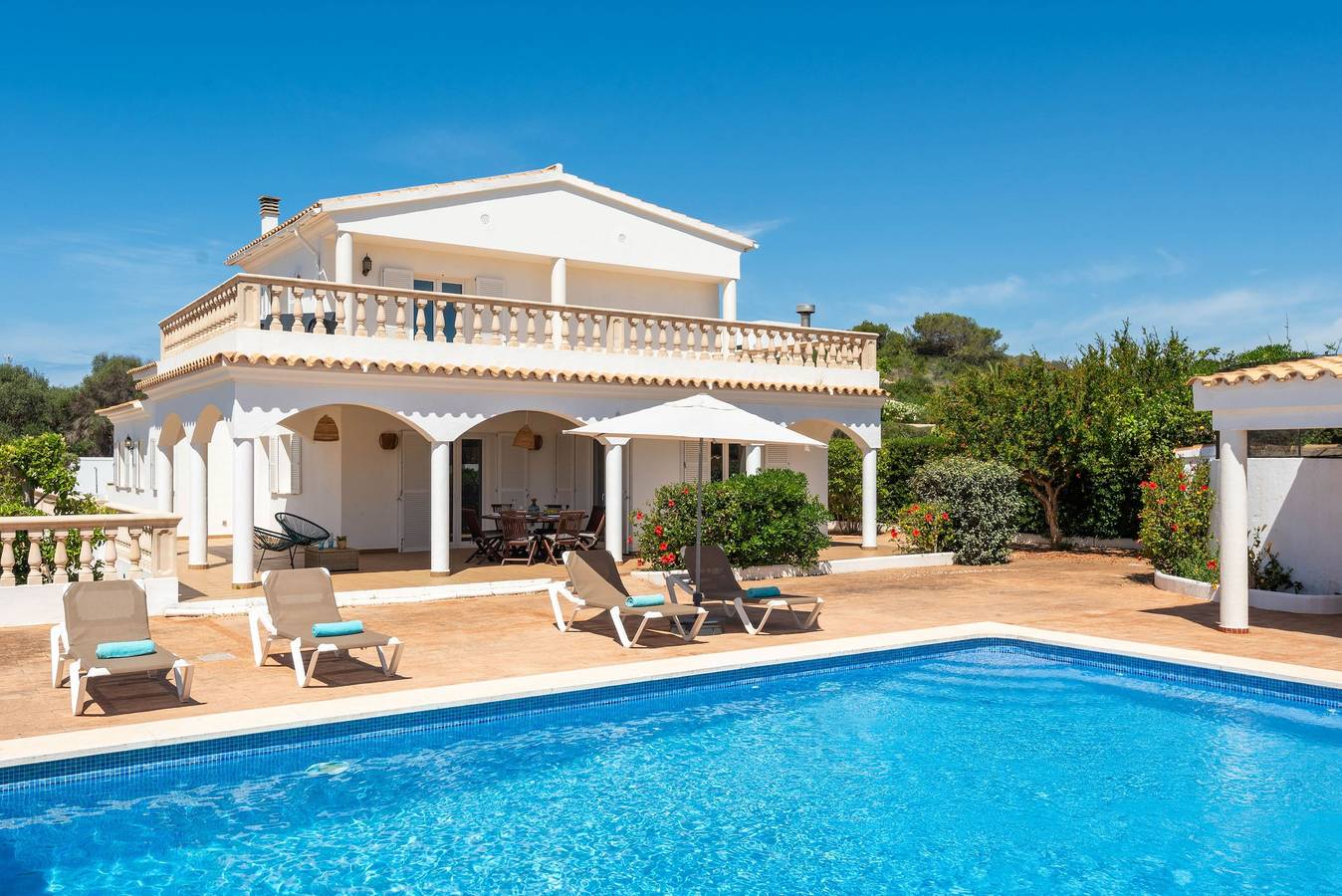 Villa für 8 Personen mit Pool in Punta Prima, Sant Lluís