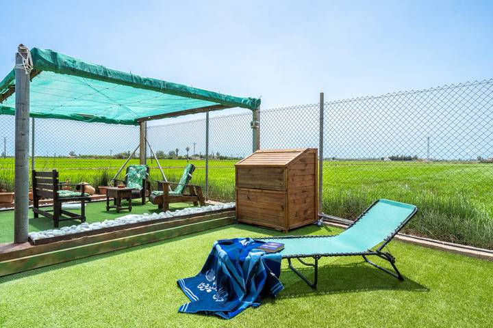 Casa rural para 7 personas, con jardín y vistas al lago, Se admiten mascotas en Delta del Ebro - 3