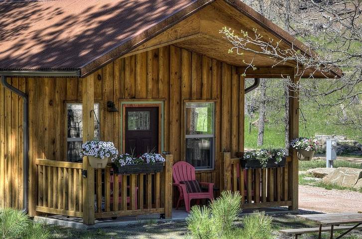 Log cabin for 5 people in Mount Rushmore