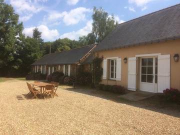 Gîte pour 7 personnes, avec jardin et vue à Chambellay