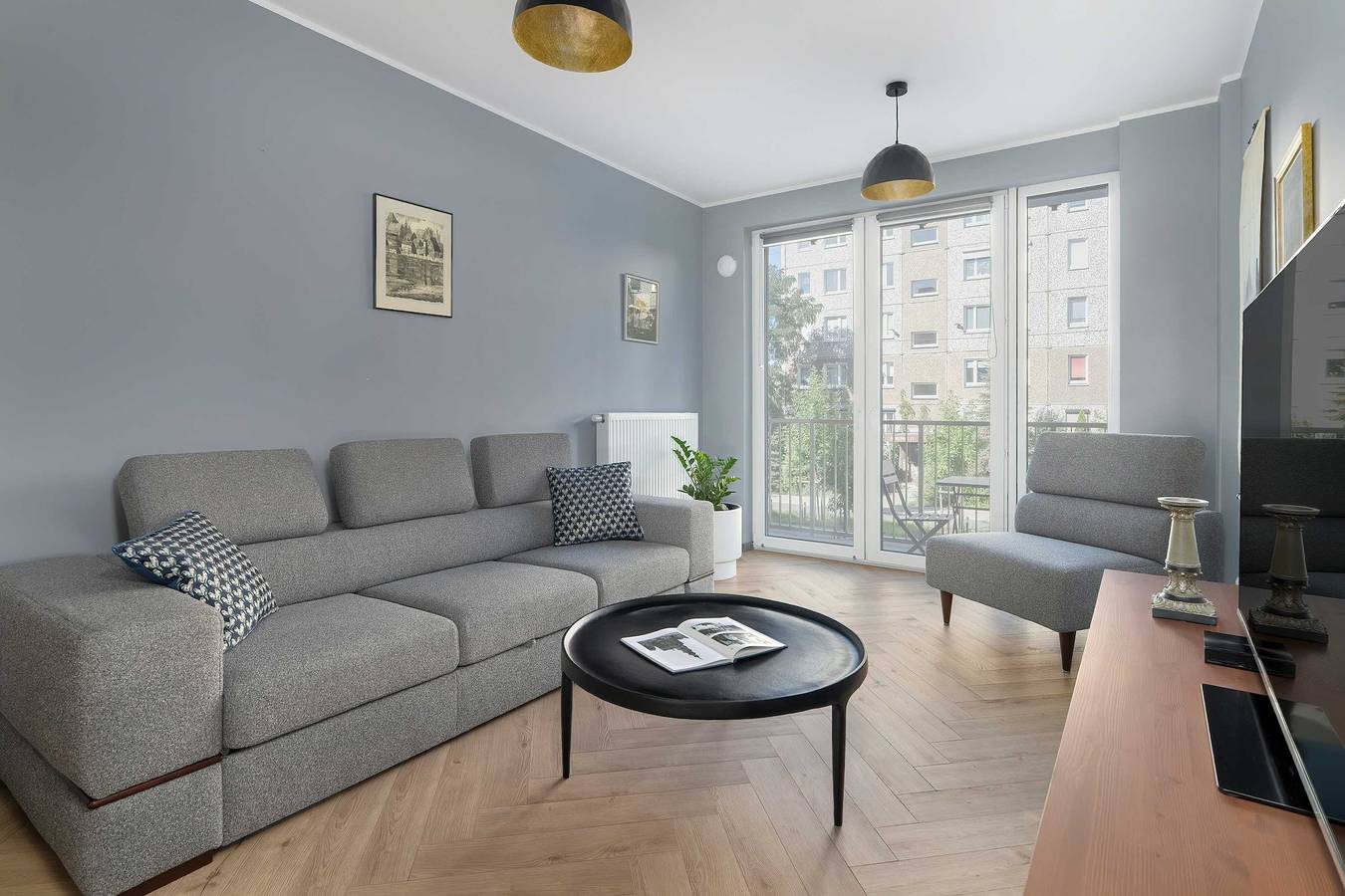 Ganze Wohnung, Elegant Apartment | Balcony and Workspace in Posen, Großpolen