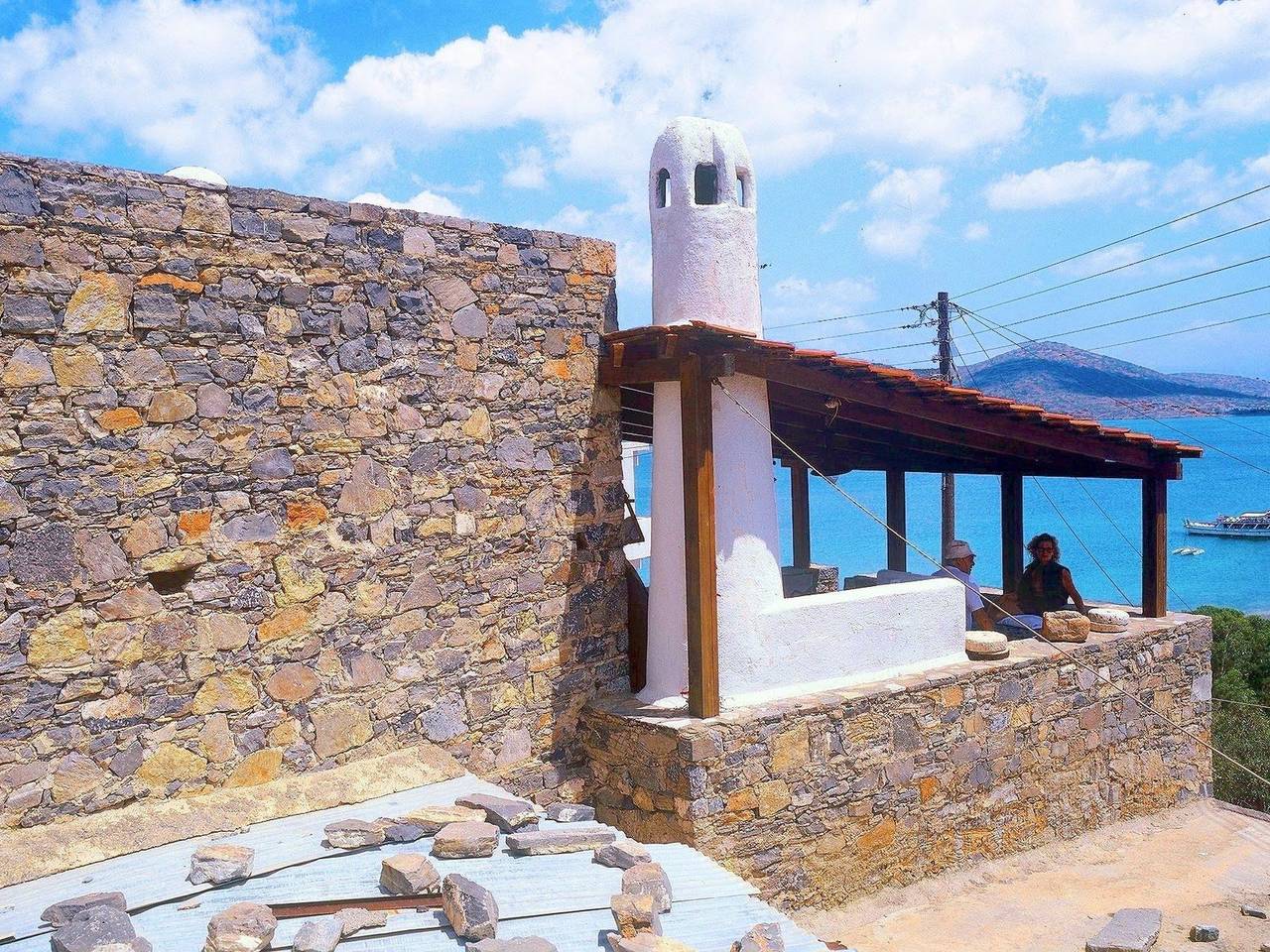 Meerblick-Ferienhaus Argyro in Mavrikiano. in Elounda, Lasithi