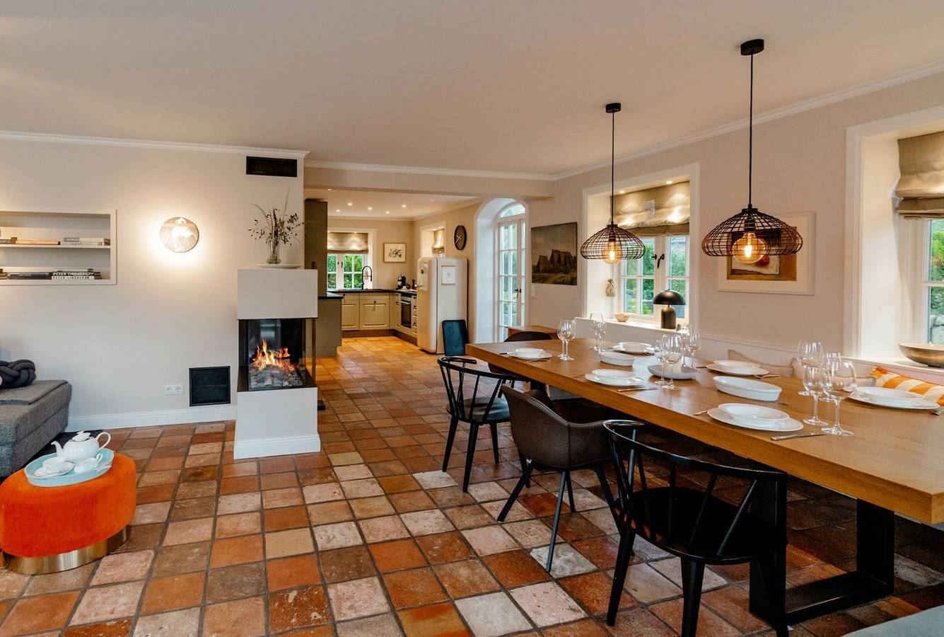 Wunderschöne Doppelhaushälfte unter Reet mit Sauna und Kamin in Morsum in Sylt-Ost, Sylt (Gemeinde)