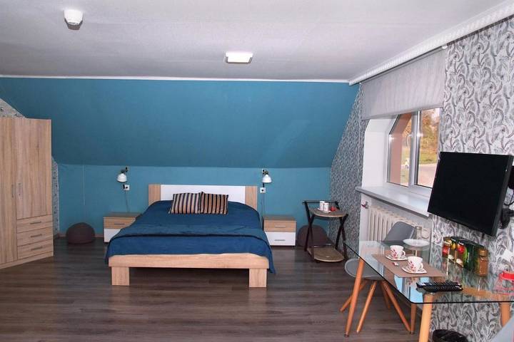 Ferienwohnung für 4 Personen, mit Garten und Ausblick in Lettland