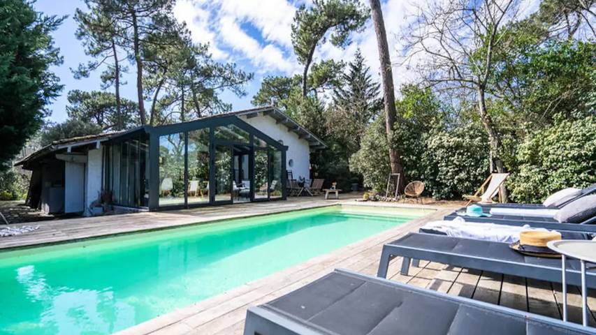 Appartement de vacances pour 11 personnes, avec jardin sur la Dune du Pilat